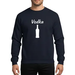 Vodka Happy Water Fun People Celebration White Brush Script Flat Bottle Design Sweatshirt