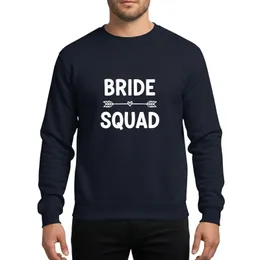 Whimsical Hand-Drawn Bride Squad Celebration Adornment White Heart Arrow Sweatshirt