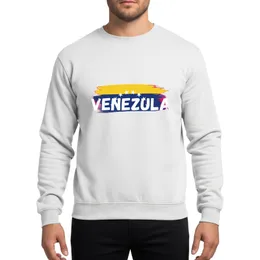 Venezuelan Flag Bold Grunge Distressed Brushstroke Stars Artwork Sweatshirt