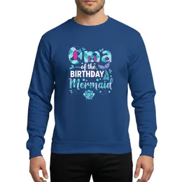 Oma Birthday Mermaid Family Aquatic Scales Whimsical Design Celebration Sweatshirt