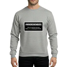 Great Friends Humorous First Impression Minimalist Typographic Art Sweatshirt