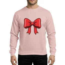 Elegant Cherry Red Maroon Bow Cartoon Vector Christmas Holiday Gift Sweatshirt