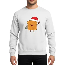 Peanut Butter Toast Character Christmas Holiday Matching Couple Festive Graphic Sweatshirt