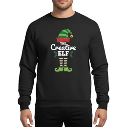 Playful Creative Elf Hat Holly Jingle Bells Christmas Party Matching Design Sweatshirt