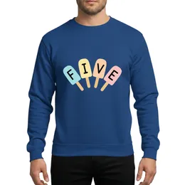 Playful Girls 5th Birthday Ice Cream Party Five Popsicle Design Sweatshirt