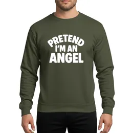Pretend I'm an Angel | Funny Lazy Halloween Costume Party T-Shirt Sweatshirt