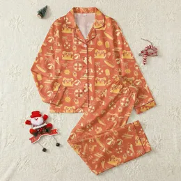 Family & Couples Holiday Pajamas: Playful Puppy Summer Beach Scene Matching Sleep Set Satin Pajamas Set