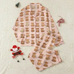Ladies Pink Fluffy Highland Cow Christmas Lights Hooded Loungewear: Festive Winter Comfort Gift Satin Pajamas Set