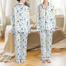 Hanukkah Gnomes Family Sleep Set: Whimsical Menorah & Dreidel Long Sleeve Two-Piece Loungewear Satin Pajamas Set