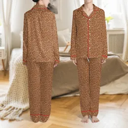 Cheerful Gingerbread Pattern Print: Whimsical Cookie Figures & White Dots Design Satin Pajamas Set