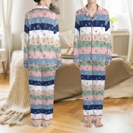Bridesmaid & Bride Minimalist Botanical Line Art 100% Cotton Short Sleep Set Satin Pajamas Set