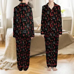 Personalized Family Christmas Sleepwear: 'We Are Family' Buffalo Plaid Print Set for All Ages & Pets Satin Pajamas Set