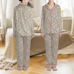Bridal Party & Flower Girl Personalized Satin Pajama Set: Delicate Botanical Apricot Blush Floral Pattern Satin Pajamas Set