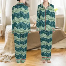 Personalized Bridal Party Satin Pajamas: Love Forever Script Rose Floral Sleep Set Satin Pajamas Set