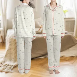 Women's Intentional Living Pajamas: Cream Grid & Subtle Charcoal Script Sleep Set Satin Pajamas Set