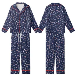 Cat Lovers' Whimsical Navy Blue Cat Pattern with Pastel Paws, Meow Typography, and Playful Cat Faces Kid Satin Pajamas Set