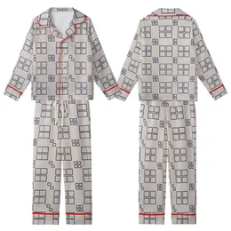 Modern Statement: Abstract Geometric Interlocking Pattern - Navy Grey Beige Wearable Design Kid Satin Pajamas Set