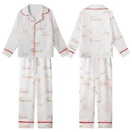 Bridesmaid Proposal Personalized Satin Pajamas: Elegant Rose Gold Script Floral Monogram Cami Set Kid Satin Pajamas Set