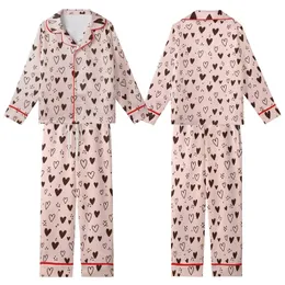 Women's Pajama Set: Playful Pastel Pink Hearts & Dark Brown Dots Sewing Project Kid Satin Pajamas Set
