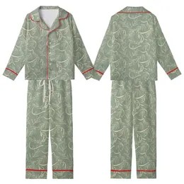 Bridesmaid & Bridal Party Satin Pajama Set: Golden Olive Branch Script on Sage Green Kid Satin Pajamas Set