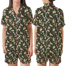 Adult Flannel Pajama Pants: Abstract Organic Camouflage Design with Deep Pockets Satin Short-Sleeve Pajamas Set