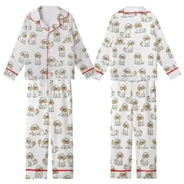 Women's Goldendoodle Labradoodle Pajamas: Playful Beige Doodle Dog Print - Soft Polycotton Shorts Set Kid Satin Pajamas Set
