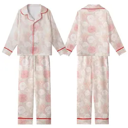 Bridesmaid Blush Rose Peony Lace Satin Ruffle Cami Monogrammed Sleep Set Satin Short-Sleeve Pajamas Set