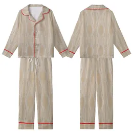 Women's Minimalist Ribbed Loungewear: Oatmeal Knit Texture Design Set Kid Satin Pajamas Set