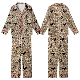 Women's Empowering Leopard Butterfly Design: Peachy Black 'You Are Beautiful' Motif Kid Satin Pajamas Set