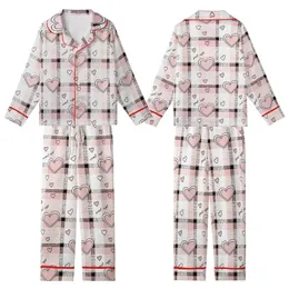 Gentle Plaid: Sweet Dreams Hearts & "Good Night" Text Design in Pink, Black, White, Charcoal Grey Kid Satin Pajamas Set