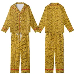 Whimsical Soul's Yellow Hand-Drawn Love Script, Scattered Outline Hearts, Flowers, Stars Piece Kid Satin Pajamas Set
