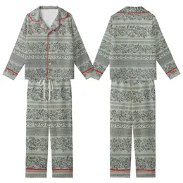 Folkloric Charm: Sage Green & Charcoal Gray Greek Key Vine Heart Bands - Textile Pattern Kid Satin Pajamas Set