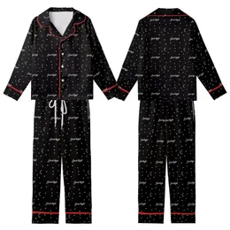 Dreamer's Cozy Wearable: Good Night Script, Crescent Moons & Stars - Minimalist Black White Kid Satin Pajamas Set