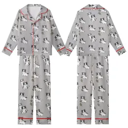 Kitten Lover's Playful Blue-Eyed Kittens with Leafy Branches: Heather Grey Cozy Wearable Art Kid Satin Pajamas Set