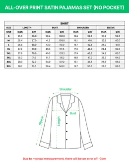 Feminine Terracotta Orange Blouse: Off-White Bow & Floral Polka Dot Details Satin Pajamas Set