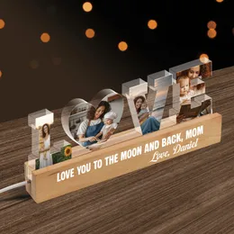 Personalized Love You To The Moon Mother's Day Gift Name Night Light