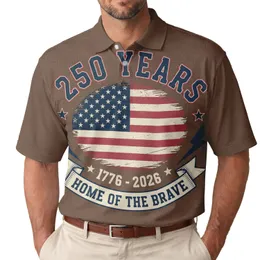 USA 250th Anniversary Distressed Flag Polo Patriot 1776-2026 Lightning Men's Polo Shirt (Lightweight)