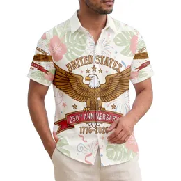 Bald Eagle American Flag 1776-2026 - USA 250th Anniversary Independence Day Gift for Dad Hawaiian Shirt