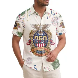 Bald Eagle American Flag 1776-2026 - USA 250th Anniversary Independence Day Gift for Veterans Hawaiian Shirt
