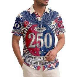 Bald Eagle 250 Emblem 1776-2026 - USA 250th Anniversary Independence Day Gift Hawaiian Shirt