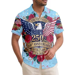 Bald Eagle American Flag 1776-2026 - USA 250th Anniversary Independence Day Gift for Dad Hawaiian Shirt