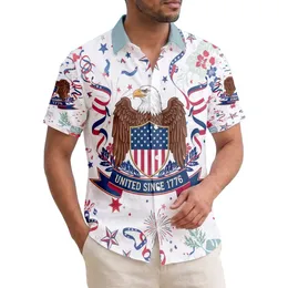 Bald Eagle American Flag 1776-2026 - USA 250th Anniversary Patriotic Tropical Design Hawaiian Shirt