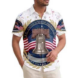 Liberty Bell American Flag 1776-2026 - USA 250th Anniversary Patriotic Tropical Hawaiian Shirt