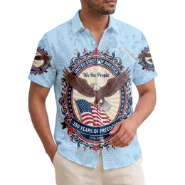 Bald Eagle American Flag 1776-2026 - USA 250th Anniversary Independence Day Freedom Hawaiian Shirt