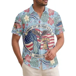 Statue of Liberty Eagle Flag 1776 - USA 250th Anniversary Patriotic Gift for Veterans Hawaiian Shirt
