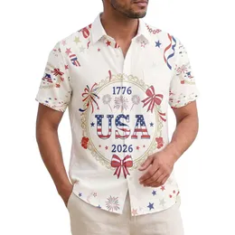 USA 250th Anniversary Seal 1776-2026 - Patriotic Hawaiian Tropical Independence Day Hawaiian Shirt