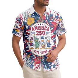 Patriotic Ducks 1776-2026 - USA 250th Anniversary Independence Day Gift for Fathers Hawaiian Shirt