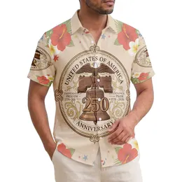 Bald Eagle Liberty Bell 1776-2026 - USA 250th Anniversary Independence Day for Veterans Hawaiian Shirt