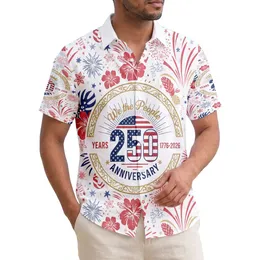 We The People Emblem 1776-2026 Distressed Flag - USA 250th Anniversary Aloha Hawaiian Shirt