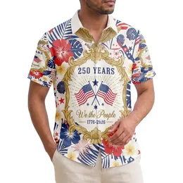 Bald Eagle American Flag 1776-2026 - USA 250th Anniversary Independence Day Gift for Dad Hawaiian Shirt